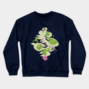 frog pond - green-pink Crewneck Sweatshirt